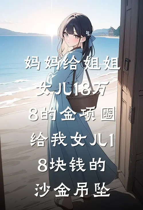 妈妈给姐姐女儿18万8的金项圈，给我女儿18块钱的沙金吊坠