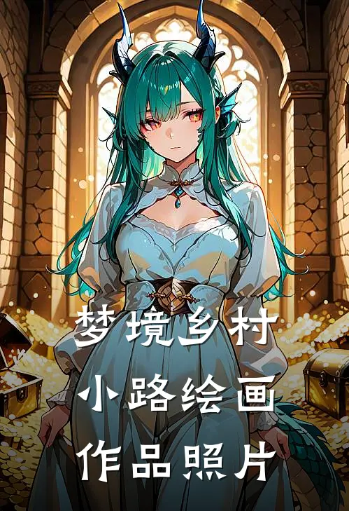 梦境乡村小路绘画作品照片