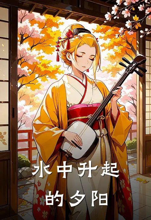 水中升起的夕阳